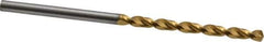 Guhring - 7/64" 130° Cobalt Jobber Drill - TiN Finish, Right Hand Cut, Parabolic Flute, Straight Shank, 2-13/32" OAL, Standard Point - First Tool & Supply