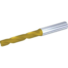 Kennametal - 6.7mm 140° Solid Carbide Jobber Drill - Multilayer TiAlN Finish, Right Hand Cut, Spiral Flute, Straight Shank, 91mm OAL, Standard Point - First Tool & Supply