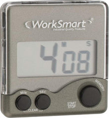 Value Collection - Big Digit Count Up and Down Timer - Counter Down 99 Min 59 Sec, Daily Alarm, Black - First Tool & Supply