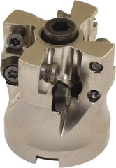 Millstar - 1-1/2" Cutter Diam, 0.04" Max Depth of Cut, Indexable High-Feed Face Mill - 1/2" Arbor Hole Diam - First Tool & Supply