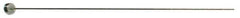 Gibraltar - 2.5mm Pin Diam, 5mm Head Diam x 2mm Head Height, 200mm OAL, Straight Ejector Pin - Steel, 198mm Pin Length - First Tool & Supply