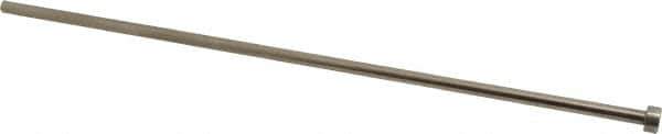 Gibraltar - 13/64" Pin Diam, 3/8" Head Diam x 3/16" Head Height, 10" OAL, Straight Ejector Pin - Steel, 9-13/16" Pin Length - First Tool & Supply