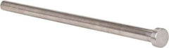 Gibraltar - 1/2" Pin Diam, 3/4" Head Diam x 1/4" Head Height, 10" OAL, Straight Ejector Pin - Steel, 9-3/4" Pin Length - First Tool & Supply