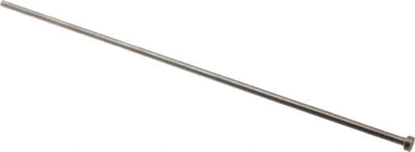 Gibraltar - 4.5mm Pin Diam, 8mm Head Diam x 3mm Head Height, 250mm OAL, Straight Ejector Pin - Steel, 247mm Pin Length - First Tool & Supply