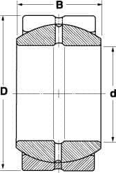 SKF - 10mm Bore Diam, 2,565 Lb Dynamic Capacity, Spherical Plain Bearing - Exact Industrial Supply