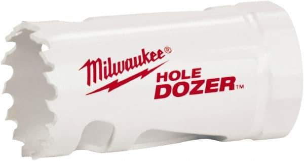 Milwaukee Tool - 1-1/4" Diam, 1-1/2" Cutting Depth, Hole Saw - Bi-Metal Saw, Toothed Edge - First Tool & Supply