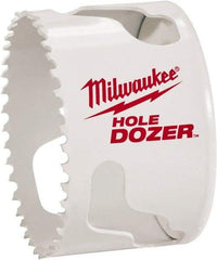 Milwaukee Tool - 1-3/4" Diam, 1-1/2" Cutting Depth, Hole Saw - Bi-Metal Saw, Toothed Edge - First Tool & Supply