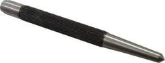 Starrett - 1/4" Center Punch - 5" OAL, Steel - First Tool & Supply