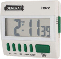 General - Big Digit Count Up and Down Timer - White - First Tool & Supply