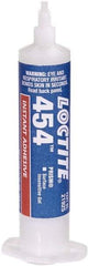 Loctite - 0.35 oz Syringe Clear Instant Adhesive - Series 454, 15 sec Working Time, 24 hr Full Cure Time, Bonds to Plastic & Rubber - First Tool & Supply