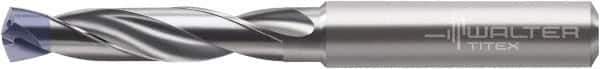 Walter-Titex - 7/32" 140° Solid Carbide Jobber Drill - TiNAl Finish, Right Hand Cut, Spiral Flute, Straight Shank, 82mm OAL, X-treme Inox Point - First Tool & Supply