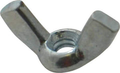 Value Collection - #6-32 UNC, Zinc Plated, Steel Standard Wing Nut - 0.72" Wing Span, 0.41" Wing Span - First Tool & Supply