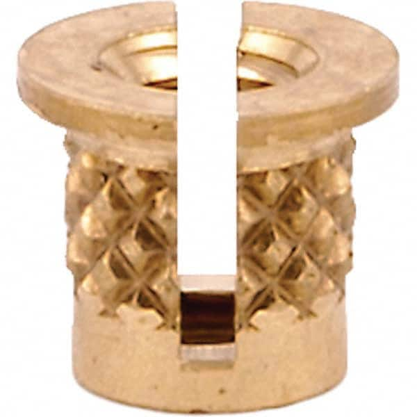 E-Z LOK - Press Fit Threaded Inserts Type: Flanged For Material Type: Plastic - First Tool & Supply