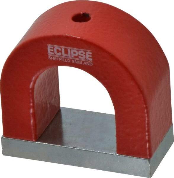 Eclipse - 3/16" Hole Diam, 2-3/16" Overall Width, 15/16" Deep, 1-13/16" High, Alnico Power Magnets - 1,022°Fahrenheit Max Operating Temp - First Tool & Supply