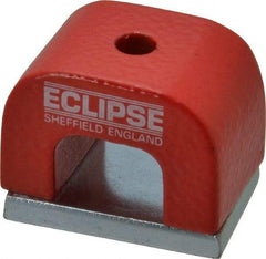 Eclipse - 1 Hole, 3/16" Hole Diam, 51/64" Overall Width, 1-3/16" Deep, 51/64" High, Alnico Power Magnets - 0.3" Pole Width, 550°C Max Operating Temp, Grade 5 Alnico - First Tool & Supply