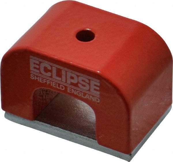 Eclipse - 1 Hole, 3/16" Hole Diam, 1" Overall Width, 1-37/64" Deep, 1" High, Alnico Power Magnets - 0.39" Pole Width, 550°C Max Operating Temp, Grade 5 Alnico - First Tool & Supply