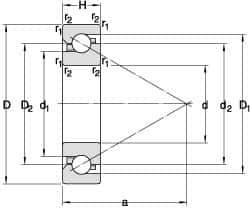 SKF - Radial Ball Bearings Type: Angular Contact Style: Open - First Tool & Supply