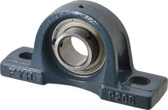 Value Collection - 6-3/16" OALBall Bearing Pillow Block - Cast Iron - First Tool & Supply