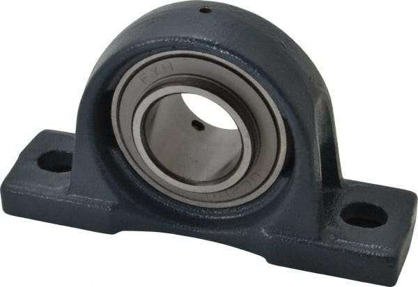 Value Collection - 7-3/8" OALBall Bearing Pillow Block - Cast Iron - First Tool & Supply