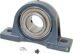 Value Collection - 8-13/16" OALBall Bearing Pillow Block - Cast Iron - First Tool & Supply