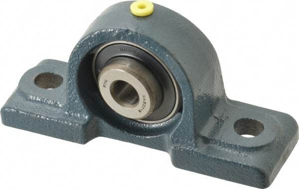 Value Collection - 4-7/8" OALBall Bearing Pillow Block - Cast Iron - First Tool & Supply