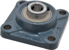 Value Collection - 3-3/8" OALBall Bearing Pillow Block - Cast Iron - First Tool & Supply