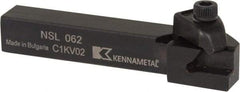 Kennametal - Internal/External Thread, Left Hand Cut, 3/8" Shank Width x 3/8" Shank Height Indexable Threading Toolholder - 2-1/2" OAL, N.2L Insert Compatibility, NS Toolholder, Series Top Notch - First Tool & Supply