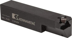 Kennametal - Internal/External Thread, Left Hand Cut, 1-1/4" Shank Width x 1-1/4" Shank Height Indexable Threading Toolholder - 6" OAL, N.4R Insert Compatibility, NE Toolholder, Series Top Notch - First Tool & Supply