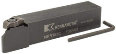 Kennametal - Internal/External Thread, Right Hand Cut, 1" Shank Width x 1" Shank Height Indexable Threading Toolholder - 5" OAL, NU 3125L Insert Compatibility, NR Toolholder, Series Top Notch - First Tool & Supply