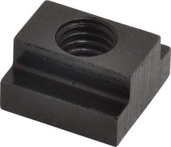 Gibraltar - 7/16-14 Tapped Through T Slot Nut - 1/2" Slot Width, 7/8 x 9/32" Base Width x Height, 7/8 x 1/2" OAL x Height - First Tool & Supply