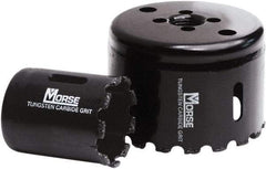 M.K. MORSE - 2-9/16" Diam, 1-15/16" Cutting Depth, Hole Saw - Carbide Grit Saw, Gulleted Edge - First Tool & Supply