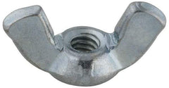 Value Collection - #6-32 UNC, Steel Standard Wing Nut - Grade 2, 0.72" Wing Span, 0.41" Wing Span - First Tool & Supply