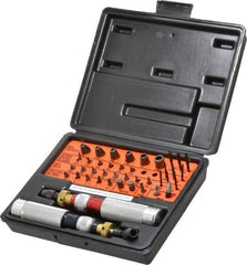 Apex - 41 Piece, 6 to 30 In/Lb, Torque Limiting Screwdriver Kit - 1/4" Drive - First Tool & Supply