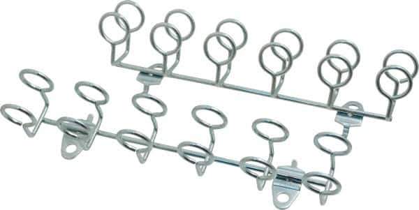 Triton - 9" Long Multi-ring Tool Holder Pegboard Hook - 1-3/4" Projection, Steel - First Tool & Supply