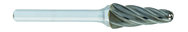 SL-3A -- 3/8 x 1-1/16 LOC x 1/4 Shank x 2 OAL 14 Degree Included Angle Carbide Aluminum Cut Burr - First Tool & Supply