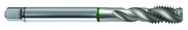 M12x1.75 6H 3-Flute Cobalt Green Ring Semi-Bottoming 40 degree Spiral Flute Tap-Bright - First Tool & Supply