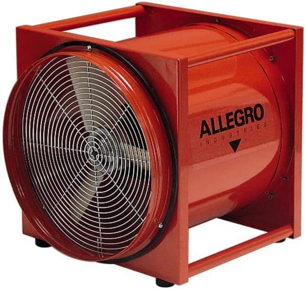 Allegro - 20" Inlet, Electric AC Axial Blower - 2 hp, 6,130 CFM (Two 90° Bends), 6,700 CFM (One 90° Bend) & 7,500 CFM (Free Air), 230 Max Voltage Rating - First Tool & Supply