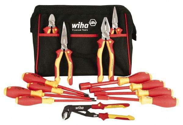 Wiha - 13 Piece Insulated Hand Tool Set - Comes in Canvas Bag - First Tool & Supply