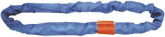 Lift-All - 9' Long x 2-5/8" Wide, Polyester Web Sling - 17,000 Lb Choker Capacity, 1-3/4" Diam Chain, Blue - First Tool & Supply