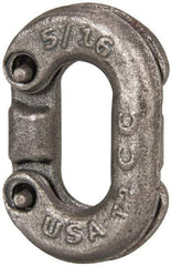 Campbell - Clear Carbon Steel Connecting Link - 5/16" Diameter, 2,000 Lb Load Limit - First Tool & Supply