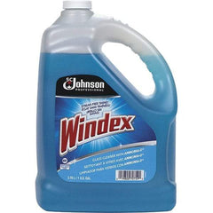 Windex - 1 Gal Bottle Ammonia Glass Cleaner - Use on Chrome, Hard Surfaces, Plexiglass, Stainless Steel - First Tool & Supply