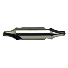 1.6 mm × 35.5 mm OAL 60 Degree HSS Center Drill Plain Uncoated - First Tool & Supply