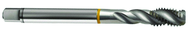 M12x1.75 6H 3-Flute Cobalt Yellow Ring Semi-Bottoming 40 degree Spiral Flute Tap-Bright - First Tool & Supply