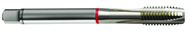 M12x1.0 6H 3-Flute Cobalt Red Ring Spiral Point Plug Tap-Bright - First Tool & Supply