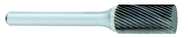 SA-9 -- 1 x 1 LOC x 1/4 Shank x 2 OAL Cylindrical Carbide Medium Right Hand Spiral Burr - First Tool & Supply