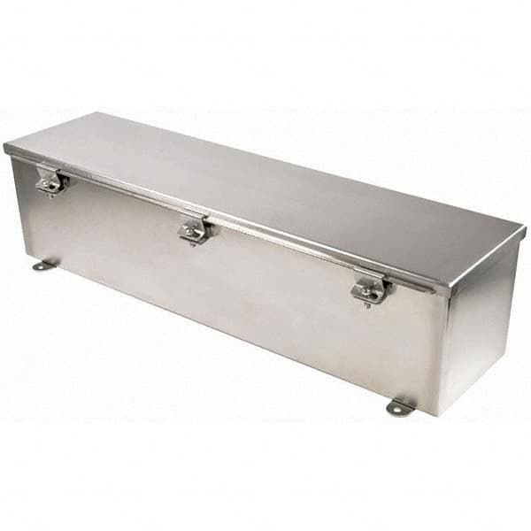 Wiegmann - NEMA 4X Stainless Steel Junction Box Enclosure with Hinge Cover - First Tool & Supply