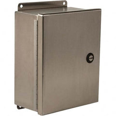 Wiegmann - NEMA 4 Stainless Steel Standard Enclosure with Continuous Hinge Cover - First Tool & Supply