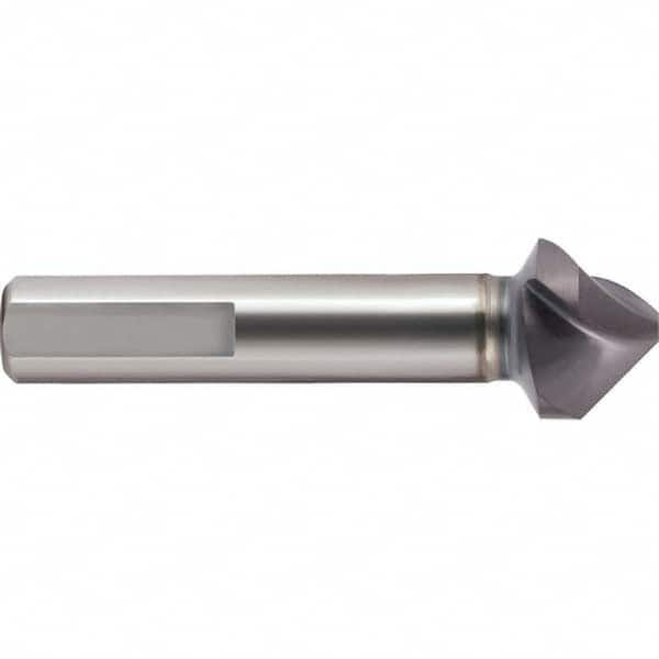 Guhring - 6.3mm Head Diam, 5mm Shank Diam, 3-Flute 90° Cobalt Countersink - First Tool & Supply