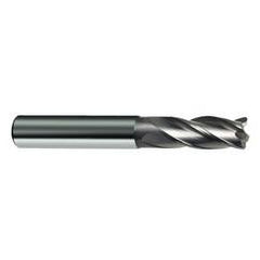 10mm Dia. x 72mm Overall Length 4-Flute Square End Solid Carbide SE End Mill-Round Shank-Center Cut-Uncoated - First Tool & Supply