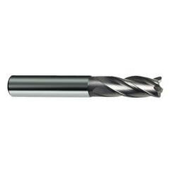 12mm Dia. x 83mm Overall Length 4-Flute Square End Solid Carbide SE End Mill-Round Shank-Center Cut-Uncoated - First Tool & Supply